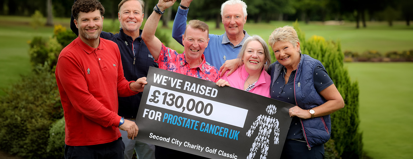 Jilly Cosgrove, golfer and tournament director of the Second City Golf Tournament raises £130,000 for Prostate Cancer UK