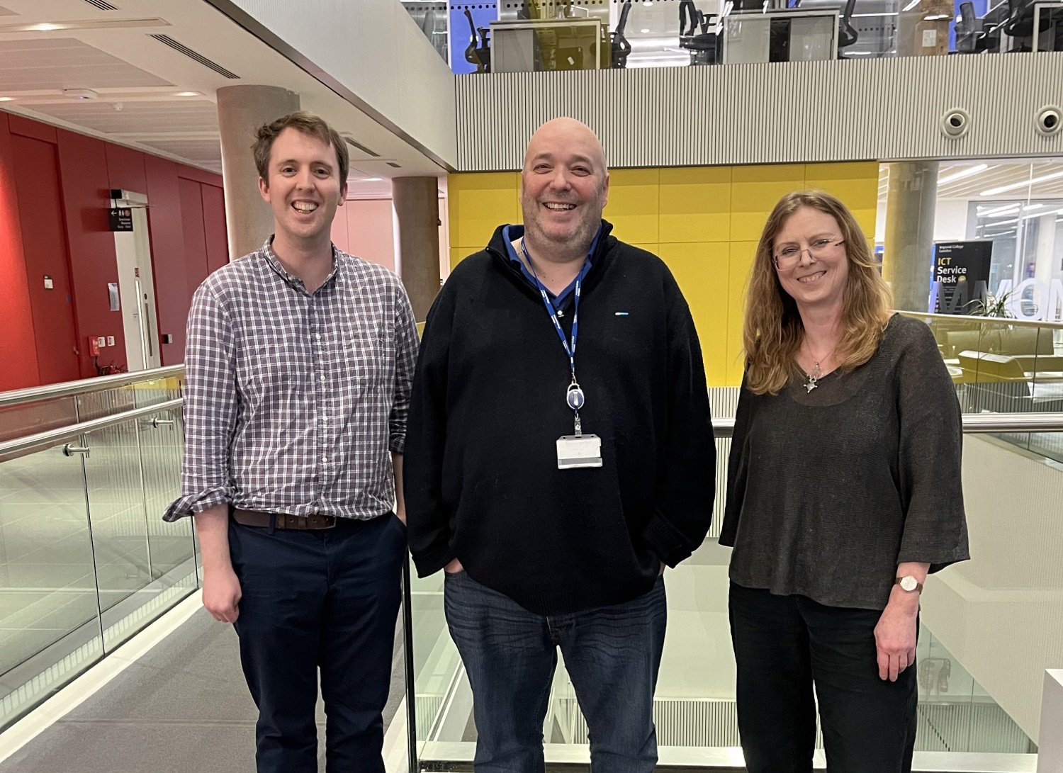 Dr James Hindley, Professor Oscar Ces And Professor Charlotte Bevan
