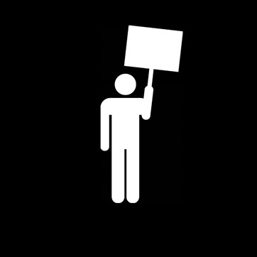Campaigning Man Of Men Sign
