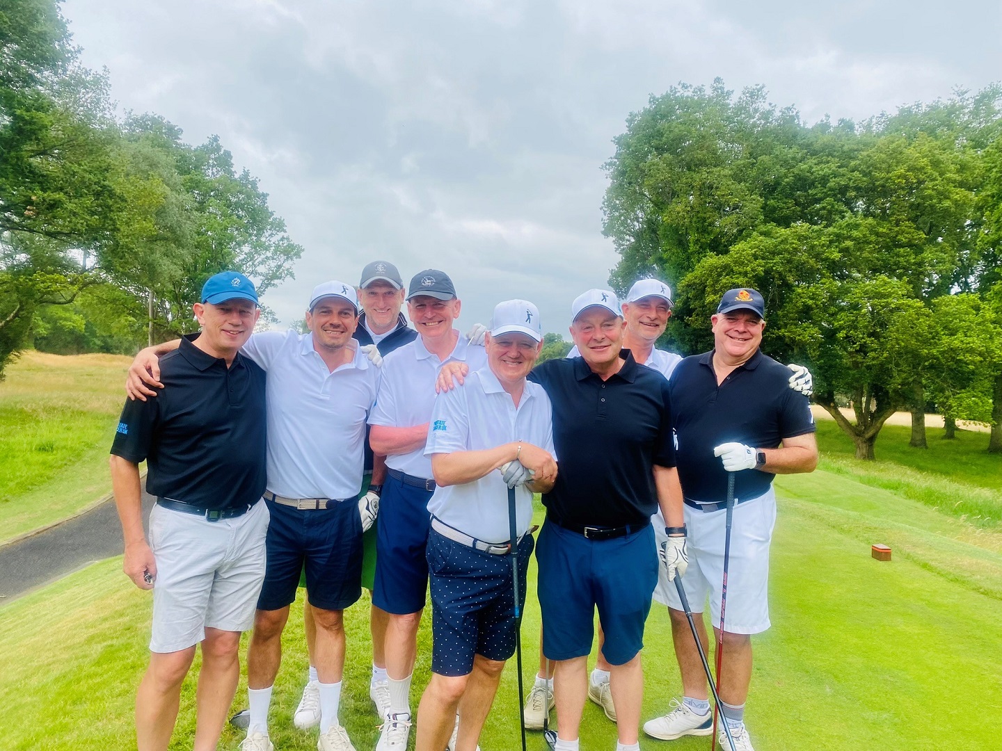 Mark and friends completing The Big Golf Race