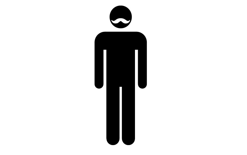 Man of men with moustache