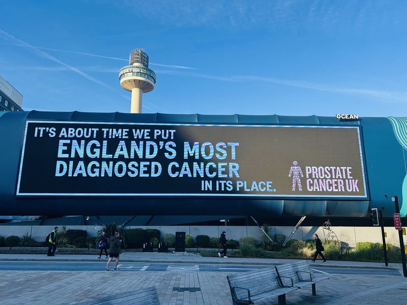 Prostate Cancer UK advert billboard